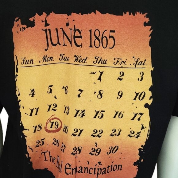 Juneteenth Graphic T-Shirt Mens Size 2XL Black American Freedom June 19 1865 - Picture 7 of 11